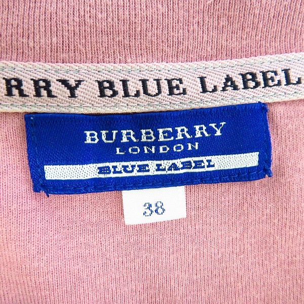 実際に弊社で買取させて頂いたBURBERRY BLUE LABEL/バーバリーブルーレーベル ロゴプリント Tシャツ/カットソー 38の画像 2枚目