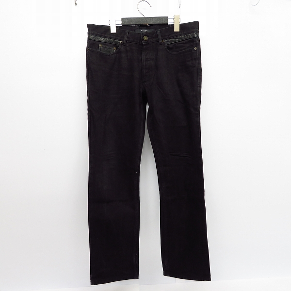 実際に弊社で買取させて頂いたGIVENCHY/ジバンシィ レザー ポケット デニムパンツ/32