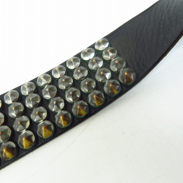 実際に弊社で買取させて頂いたHTC/エイチティーシー ナロースタッズ レザーベルト 85/34の画像 4枚目