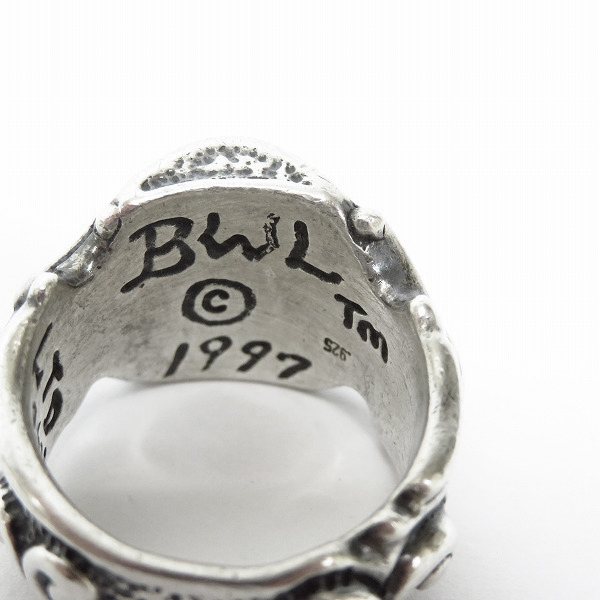 実際に弊社で買取させて頂いたBWL/Bill Wall Leather/ビルウォールレザー Gothic Cross/ゴシッククロス リング 20号 の画像 6枚目