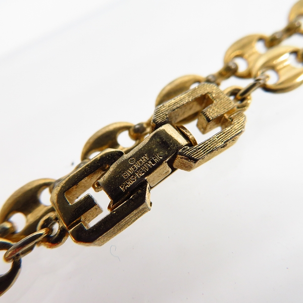 実際に弊社で買取させて頂いたGIVENCHY/ジバンシイ ゴールドカラー ネックレスチェーンの画像 1枚目