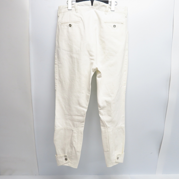 実際に弊社で買取させて頂いたBALMAIN/バルマン 裾ボタンジョッパーズデニムパンツ ホワイト S4HT539C273 29の画像 1枚目