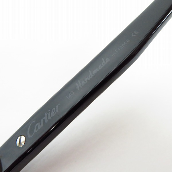 実際に弊社で買取させて頂いたCartier/カルティエ ブラック 度入り/メガネフレーム/アイウェアの画像 4枚目
