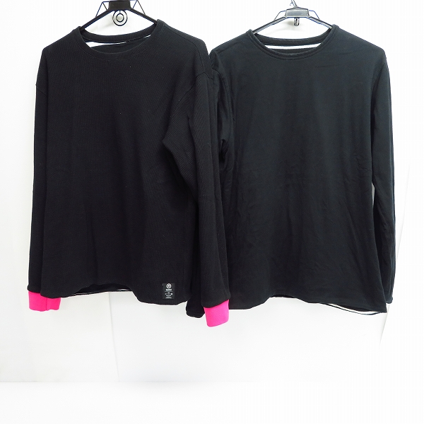 実際に弊社で買取させて頂いたGOODENOUGH/グッドイナフ ボーダー柄 リバーシブル ロングスリーブ/長袖 カットソー 2点セットの画像 2枚目