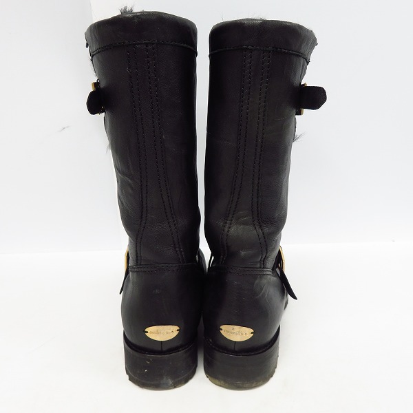 実際に弊社で買取させて頂いたJimmy Choo/ジミーチュウ レザーエンジニアブーツ/37.5の画像 1枚目