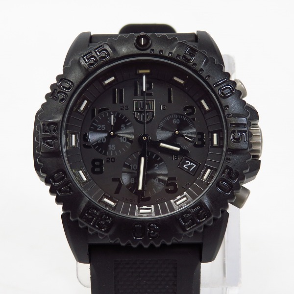 実際に弊社で買取させて頂いたLUMINOX/ルミノックス BLACKOUT/ブラックアウト クロノグラフ腕時計 シリーズ3080【動作未確認】