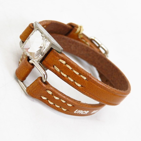 UNDERCOVER/アンダーカバー 二重巻き レザーブレスレット/バングルの