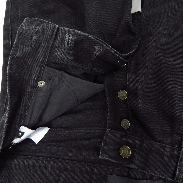 実際に弊社で買取させて頂いたGIVENCHY/ジバンシィ レザー ポケット デニムパンツ/32の画像 3枚目