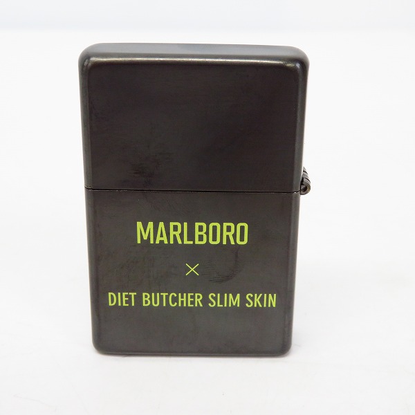 実際に弊社で買取させて頂いたZIPPO/ジッポー×Marlboro/マルボロ×DIET BUTCHER SLIM SKIN/ダイエットブッチャースリムスキン プリント/16年製の画像 1枚目
