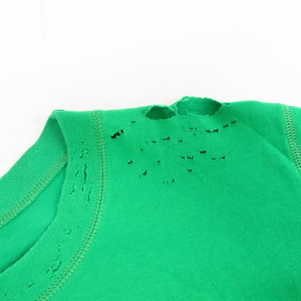 実際に弊社で買取させて頂いた【JPタグ】Lucien pellat-finet/ルシアンペラフィネ プリント ダメージ加工 カットソー/Tシャツ Size：Sの画像 6枚目