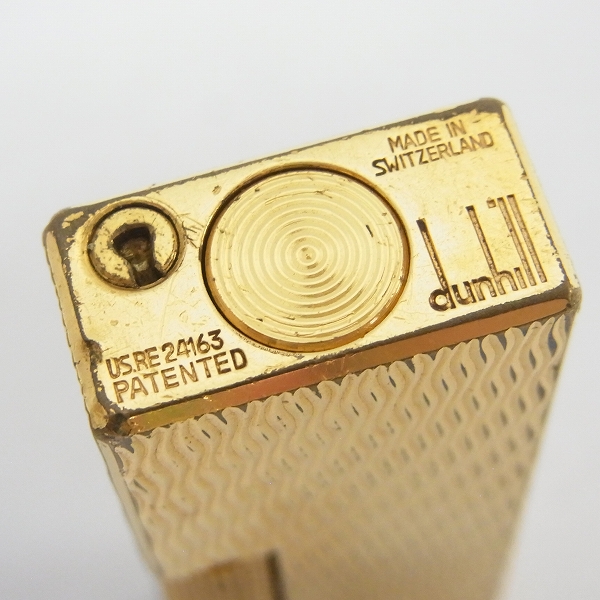 実際に弊社で買取させて頂いたdunhill/ダンヒル Rollagas/ローラガス ライター 波模様 ゴールドの画像 2枚目