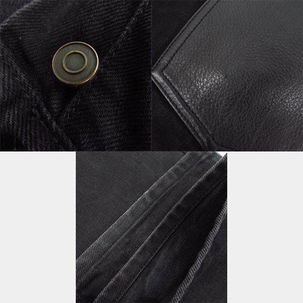 実際に弊社で買取させて頂いたGIVENCHY/ジバンシィ レザー ポケット デニムパンツ/32の画像 5枚目