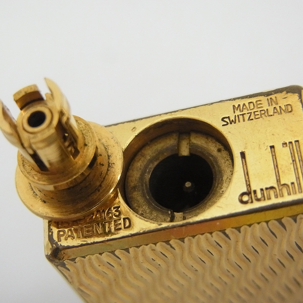 実際に弊社で買取させて頂いたdunhill/ダンヒル Rollagas/ローラガス ライター 波模様 ゴールドの画像 3枚目
