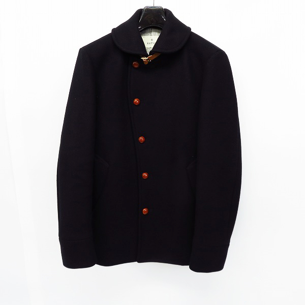 実際に弊社で買取させて頂いたEDIFICE/エディフィス メルトンウールコート ネイビー 48
