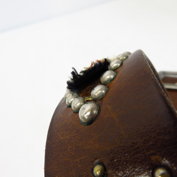 実際に弊社で買取させて頂いたHTC/エイチティーシー ピーナッツ/フラワー スタッズベルトの画像 5枚目