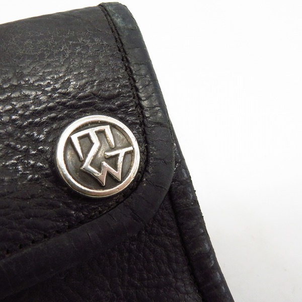 実際に弊社で買取させて頂いたTRAVIS WALKER/トラヴィスワーカー スカルパッチ 3つ折り レザーウォレット/財布の画像 9枚目