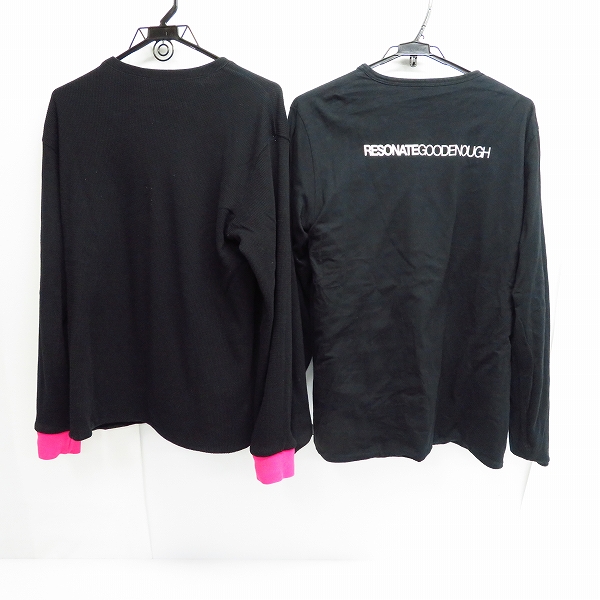 実際に弊社で買取させて頂いたGOODENOUGH/グッドイナフ ボーダー柄 リバーシブル ロングスリーブ/長袖 カットソー 2点セットの画像 3枚目