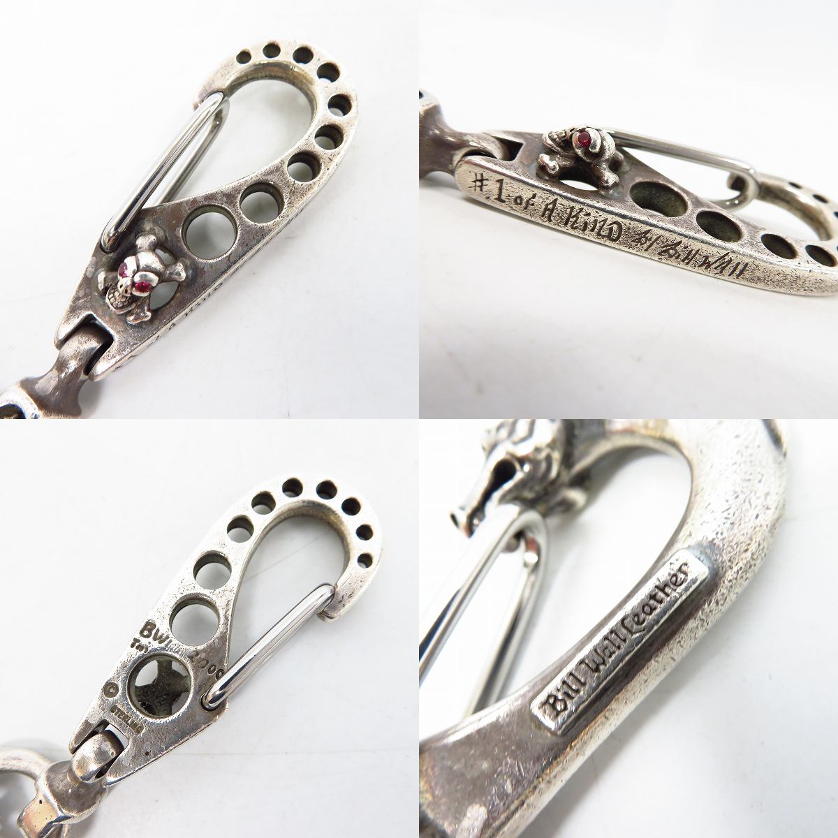 実際に弊社で買取させて頂いたBILL WALL LEATHER/ビルウォールレザー BWL ゴールドサダー ストーンアイズ キーチェーンの画像 3枚目