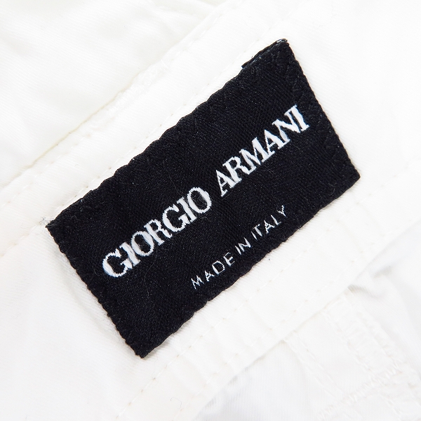 実際に弊社で買取させて頂いたGIORGIO ARMANI/ジョルジオアルマーニ ハーフパンツ ホワイト/50の画像 3枚目