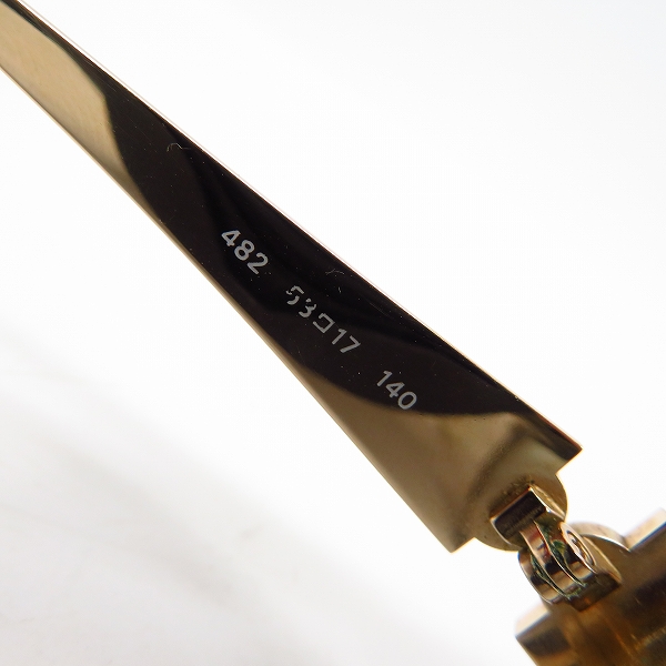 実際に弊社で買取させて頂いたBVLGARI/ブルガリ アイウェア/メガネフレーム 度入り 482の画像 5枚目