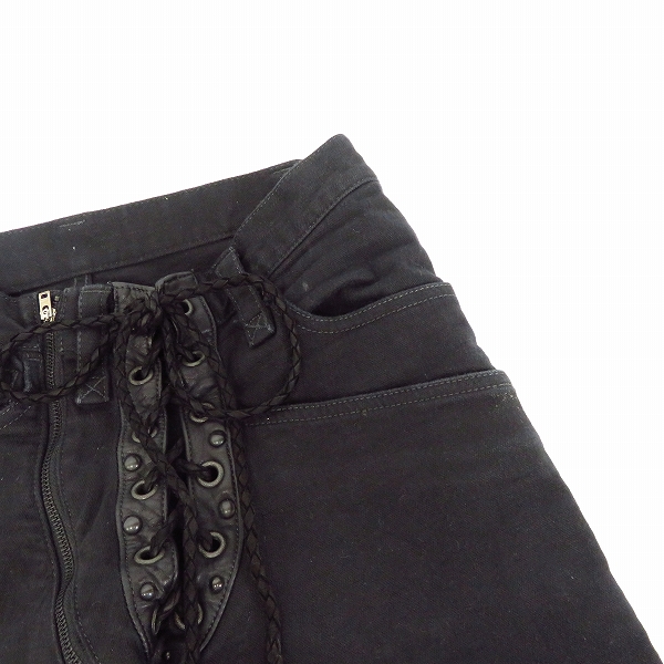 実際に弊社で買取させて頂いたIF SIX WAS NINE/イフシックスワズナイン レースアップ パンツ LU/SBCM-7 009F/28の画像 4枚目