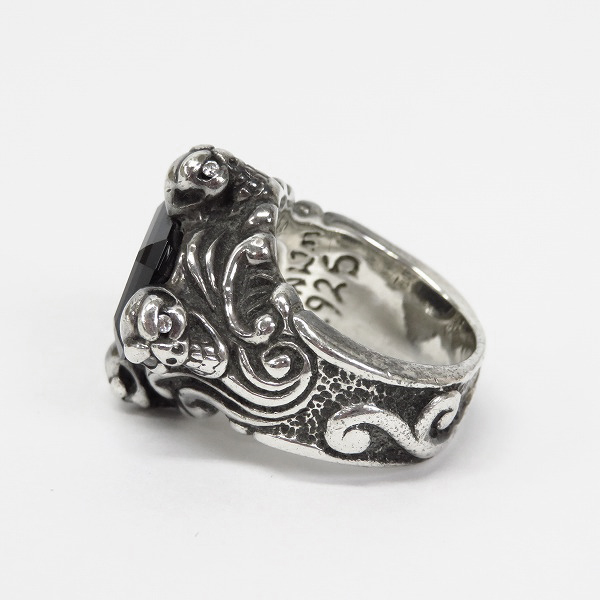 実際に弊社で買取させて頂いたBWL/ビルウォールレザー スカルスペシャルストーンエディション シルバーリング 12号の画像 2枚目