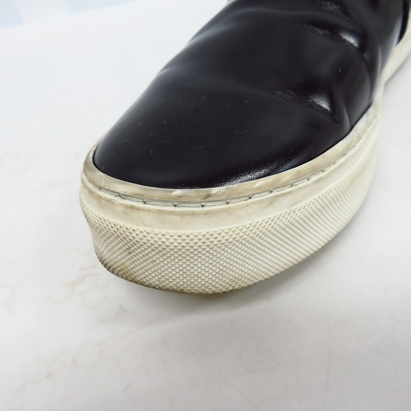 実際に弊社で買取させて頂いたCELINE/セリーヌ スリッポン/レザースニーカー/ブラック/38の画像 6枚目
