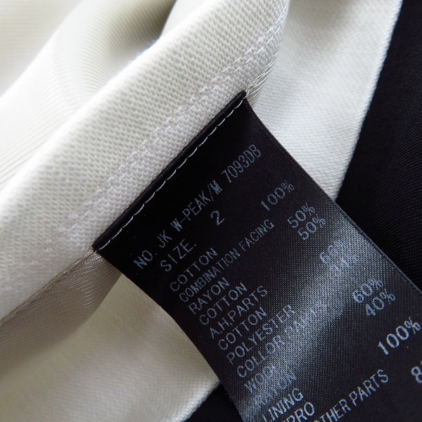 実際に弊社で買取させて頂いたIFSIXWASNINE/イフシックスワズナイン テーラードジャケット JK W-PEAK/M/2の画像 3枚目