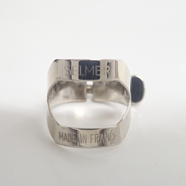 実際に弊社で買取させて頂いたSELMER/セルマー ソプラノサックス リガチャー シルバーの画像 1枚目