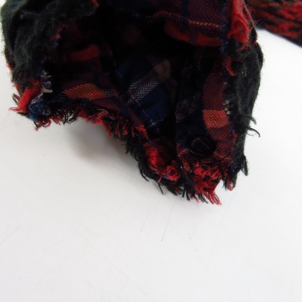 実際に弊社で買取させて頂いたLGB/ルグランブルー フードチェックシャツ SHIRT-G/PK 6516HC/0の画像 5枚目