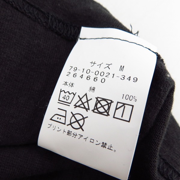 実際に弊社で買取させて頂いたPLAYBOY×Bill Wall Leather/プレイボーイ×ビルウォールレザー プレイメイト フォトTシャツ 長袖ブラック/Mの画像 3枚目