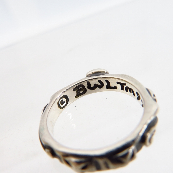 実際に弊社で買取させて頂いたBWL/ビルウォールレザー THIN CROSS シンクロスリング R202 7号の画像 4枚目