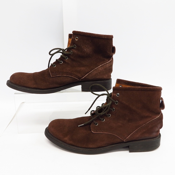 実際に弊社で買取させて頂いたHARE/ハレ 6ホールスエードレザーブーツ ブラウン系 Mの画像 3枚目