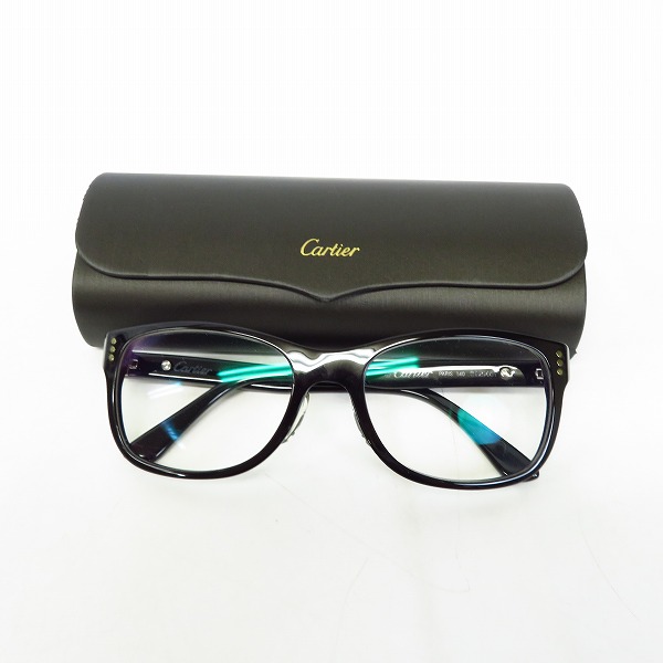 実際に弊社で買取させて頂いたCartier/カルティエ ブラック 度入り/メガネフレーム/アイウェアの画像 8枚目