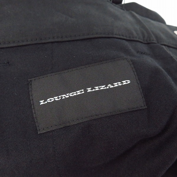 実際に弊社で買取させて頂いた【未使用】LOUNGE LIZARD/ラウンジリザード パンツ ブラック 1の画像 3枚目