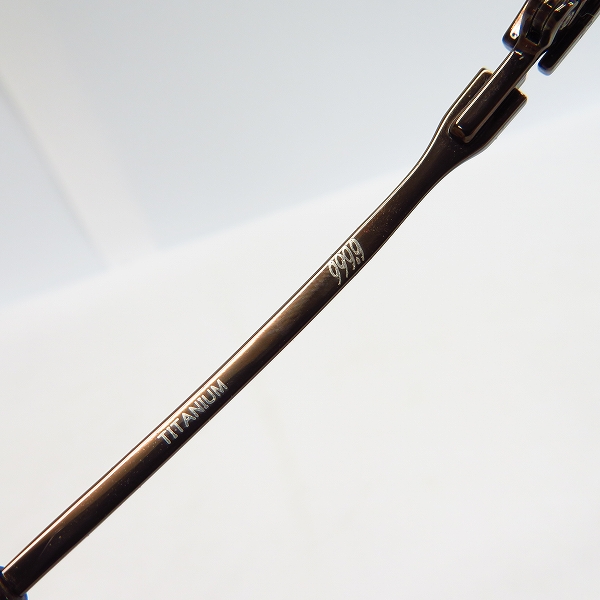 実際に弊社で買取させて頂いた999.9/フォーナインズ コンビネーション 度入り/眼鏡/メガネフレーム S-670Tの画像 5枚目