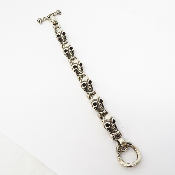 実際に弊社で買取させて頂いたBWL/ビルウォールレザー プロトタイプヒンジド オールスカルリンク ブレスレットの画像 7枚目