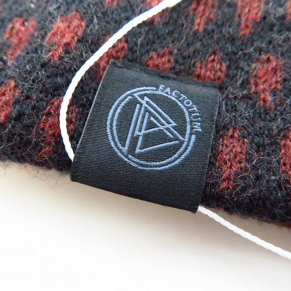 実際に弊社で買取させて頂いた【未使用】FACTOTUM/ファクトタム ジャガードニットスヌーズ 01120122の画像 3枚目