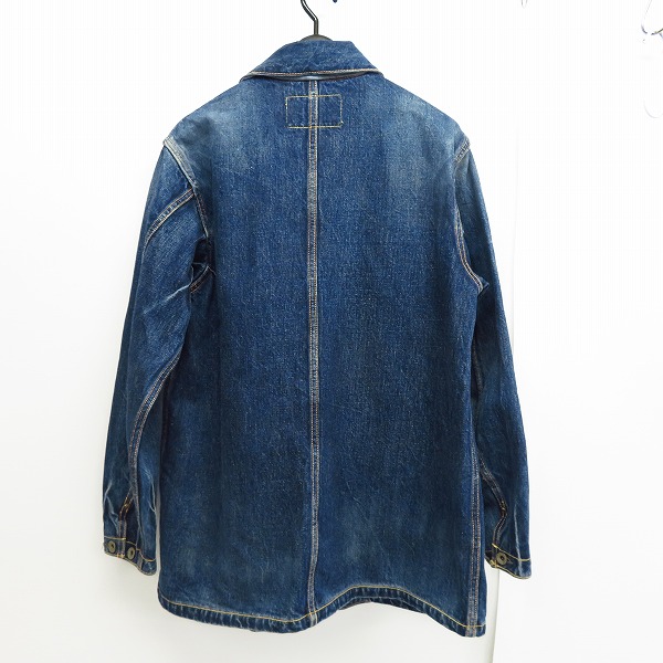 実際に弊社で買取させて頂いたSUGAR CANE/シュガーケーン 砂糖黍デニム カバーオール/デニムジャケット SC10160/Mの画像 1枚目