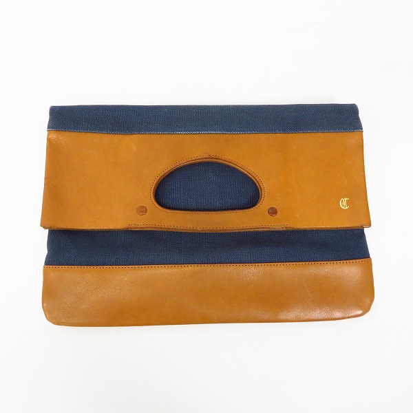 実際に弊社で買取させて頂いたEDIFICE×CLEDRAN/エディフィス×クレドラン 2WAY トート クラッチバック レザー切替