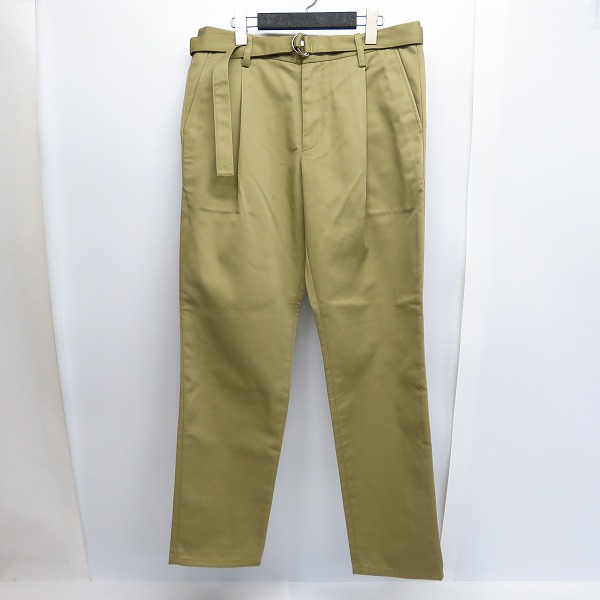 実際に弊社で買取させて頂いた【未使用】FACTOTUM×DICKIES/ファクトタム×ディッキーズ 1タックロングベルトチノスラックス BEIGE/09050136/48