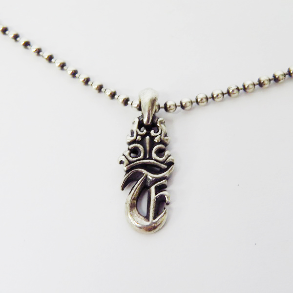 実際に弊社で買取させて頂いたBWL/BILL WALL LEATHER/ビルウォールレザー initial Crown T/イニシャルクラウンT チャーム/ネックレスの画像 1枚目