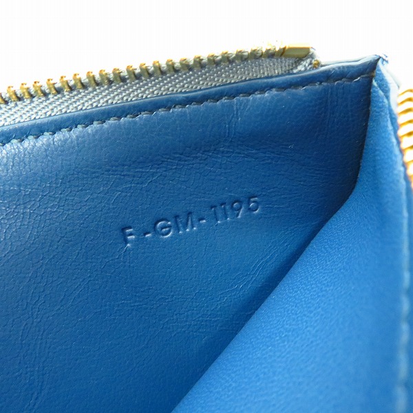 実際に弊社で買取させて頂いたCELINE/セリーヌ パンチングレザー カード入れ付きポーチ CLUTCH POUCH/クラッチポーチの画像 5枚目