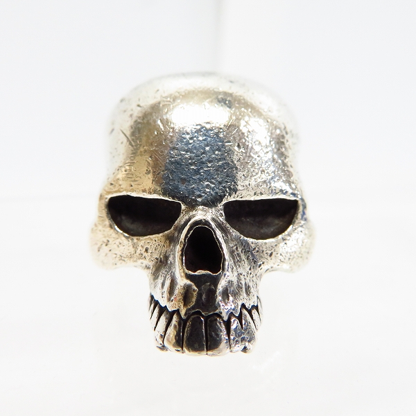 実際に弊社で買取させて頂いたCRAZY PIG/クレイジーピッグ ラージ エビル スカルリング 14号の画像 1枚目