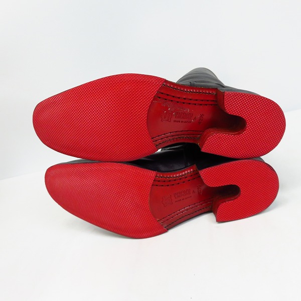 実際に弊社で買取させて頂いたHIROMU TAKAHARA/ヒロムタカハラ レザー エンジニアブーツ スカルバックル98110032/42.5 の画像 2枚目