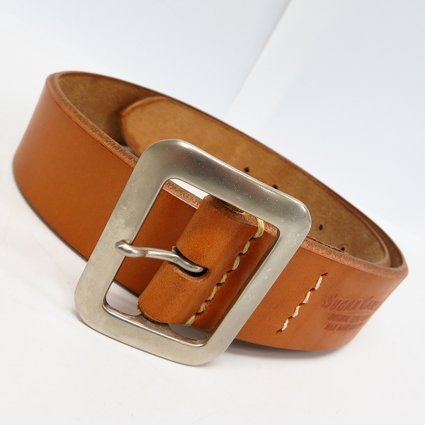 実際に弊社で買取させて頂いたSUGAR CANE/シュガーケーン ORIGINAL STYLE LEATHER MAN MADE MATERIAL レザー ベルト/32