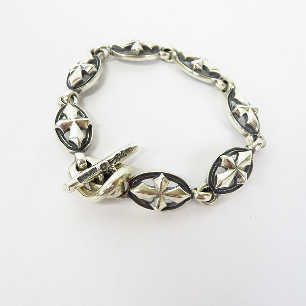 実際に弊社で買取させて頂いたBILL WALL LEATHER/BWL/ビルウォールレザー オーバルクロス ブレスレット