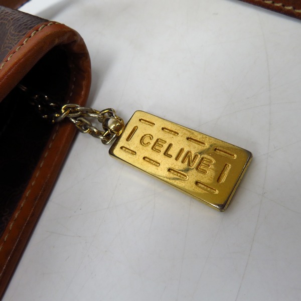 実際に弊社で買取させて頂いたCELINE/セリーヌ マカダム柄 ヴィンテージ トートバッグの画像 6枚目