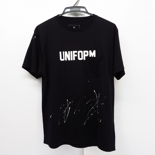 実際に弊社で買取させて頂いたuniform experiment/ユニフォームエクスペリメント 18SS ペイント/ナンバリングTシャツ UE-180075/2
