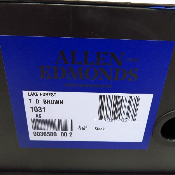 実際に弊社で買取させて頂いたAllen Edmonds/アレンエドモンズ Lake Forest/レイクフォレスト  ペニーローファー 1031 7Dの画像 8枚目